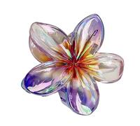 Plumeria - Pinza grande para el pelo, diseño de princesa, adornos de flores