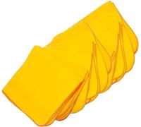 Plumero amarillo (10 piezas) de plumero de algodón, 30 x 28 cm, sin pelusas, grueso y suave, lavable, reutilizable, limpiador multisuperficie, ideal para limpieza de madera, ventana, cocina, plumero y