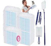 Plumero Atrapapolvo,52pcs Plumero Duster Kit,Recambios de Plumero Atrapapolvo,Plumero de Limpieza,Plumero Atrapapolvo Microfibra Lavable,Plumero Atrapapolvo Recambio Compatible con Swiffer Duster