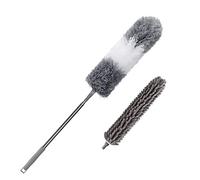Plumero Atrapapolvo Microfibra Lavable Reutilizable Longitud 255 cm, Plumero Telescopico Extensible, Duster Limpieza Ventiladores Techo Alto, Telarañas, Persianas, Ventanas