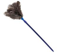 Plumero Avestruz con Mango Extensible Azul Nº4