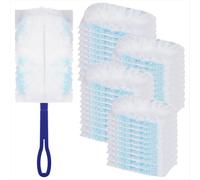 Plumero con 1 mango, paquete de recambio de 42 piezas, limpiador electrostático con imán para el hogar, la escuela y la oficina.