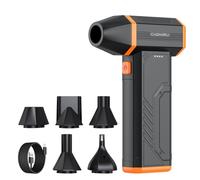 Plumero de aire comprimido, 300000 rpm, inalámbrico, eléctrico, soplador de motor sin escobillas recargable de 10000 mAh, ventilador turbo ajustable de 3 engranajes para computadora, coche, exterior y
