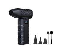 Plumero de aire eléctrico de 130000 rpm, inalámbrico, ajustable, pequeño soplador para teclado de computadora, ventilador eléctrico