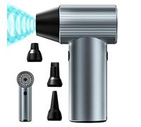 Plumero de aire eléctrico recargable, soplador de aire de 90000 RPM para teclado, motor sin escobillas, ventilador turbo portátil para laptop con 3 boquillas