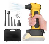 Plumero de aire inalámbrico compatible con batería Dewalt de 20 V, soplador de alta velocidad de 150 MPH, motor sin escobillas de 130000 rpm, diseño de bajo ruido, ideal para computadora/teclado/coche