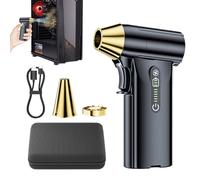 Plumero de aire inalámbrico - Soplador de aire comprimido recargable, herramienta de limpieza de polvo de alta potencia con múltiples boquillas, plumero eléctrico - Limpieza electrónica de teclado