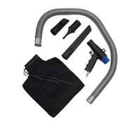 Plumero de aire neumático de doble función de 6 KPA - Limpiador de soplado y aspiración con 3 cabezales adaptadores reemplazables, tubo de succión y bolsa de recogida