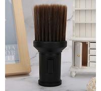 Plumero de Cuello para Peluquero, Cepillo de Peluquero, Material Suave y Ligero, Multifuncional para Quitar el Polvo del Cuello, Afeitado de Barba para Peluquerías (BLACK)