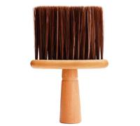 Plumero de peluquería con cuello suave, cepillo de limpieza for peluquería, cepillos de peluquería, herramienta de peinado(Brown)