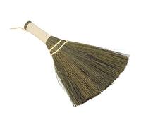 Plumero de pluma, manual de paja para el hogar trenzado pequeño escoba cepillo para polvo delicado hecho a mano polvo limpieza del suelo escoba barrido