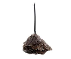 Plumero de plumas, mini plumero de avestruz reutilizable lavable hecho a mano para libros, teclado, oficina