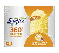 Plumero Duster 360 con recambios (10 unidades). Atrapa y retiene el polvo, de Swiffer