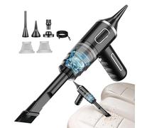 Plumero Eléctrico Con Potencia De Succión - Plumero Eléctrico Multifuncional, Soplador Eléctrico Y Aspirador | Aspirador Portátil Inalámbrico, Soplador De Aire Con Batería De Larga Duración