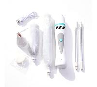 Plumero Eléctrico De Plumas, Recargable por USB, Cepillo Giratorio Eléctrico para Polvo con Barra Extensible, Plumero De Telaraña, Plumero De Ventilador De Techo, Lavable, Polvo Limpio