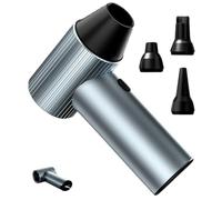 Plumero eléctrico - Soplador en seco recargable de 90.000 rpm | Filtro de aire comprimido para PC | Ventilador turbo portátil para portátil con motor sin escobillas con 3 boquillas