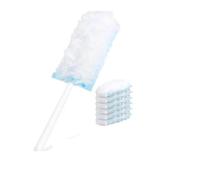 Plumero electrostático con Mango de Repuesto, Plumero Microfibra, núcleos multisuperficie for doméstico, fácil Usar, 10/30 Uds para Limpiar El Polvo(1set)