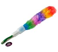 Plumero estático con cubierta protectora, limpiador de polvo, removedor de polvo, plumero de plumas estático, plumero de limpieza flexible, reutilizable, lavable, varios colores (1 unidad)