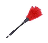 Plumero Extensible de Plumas Rojas, Cabezal Grande, Fácil de Limpiar