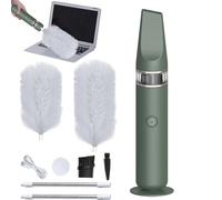 Plumero Giratorio Eléctrico: Eliminación De Polvo Sin Esfuerzo | Cepillo De Limpieza Giratorio Recargable | Plumero De Extensión Ajustable Para El Hogar, Coche, Ventiladores De Techo, Diseño De Imán D