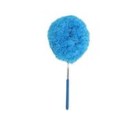 Plumero Plumero de Microfibra Multifuncional con Varilla telescópica: Lavable y Reutilizable, Apto for techos Altos, Ventiladores y Muebles.(Blue)