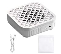 Plumero portátil de 5500 RPM con filtro, colector de polvo de uñas, colector de polvo de uñas silencioso, 2 modos, potentes, recargables, colectores de polvo silenciosos para principiantes, esmalte de
