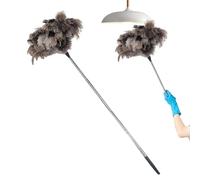Plumero telescópico, mango extensible lavable para limpieza larga, accesorio para el hogar para quitar el polvo de ventanas | para electrodomésticos, muebles, zócalos, sala de estar, dormitorio