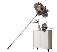 Plumero telescópico - Percha telescópica larga reutilizable y lavable, accesorio para el hogar para quitar el polvo ventanas | para electrodomésticos Muebles Sala Dormitorio Oficina