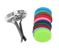 Plumflex Coche Difusor Coche Aceite Aromatherapy 10 Cojines Fieltro Reemplazo de Coche Acero Inoxidable Respiradero Difusor