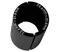 Plumflex Manillar Bicicleta, Espaciador, Espaciador VáStago, Reductor TamañO, Manguito Reductor Casquillo 25,4 Mm 31,8 Mm, Adaptador DiáMetro la Barra Interior, Negro