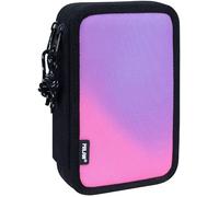 Plumier 2 pisos con contenido Sunset, negro y rosa MILAN®