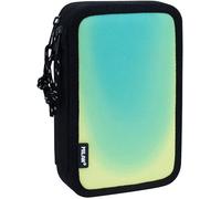 Plumier 2 pisos con contenido Sunset, negro y verde MILAN®