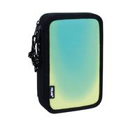 Plumier 2 pisos con contenido Sunset, negro y verde MILAN®