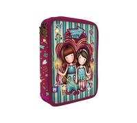 Plumier Doble 46 Piezas Gorjuss Fairground Fireworks 18,1 x 23,2 x 4 cm.