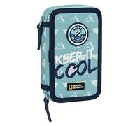 Plumier doble pequeño 28 piezas reciclable de National Geographic 'below zero'