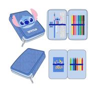 Plumier Stitch Disney doble - 22.5 × 11.5 × 2 cm