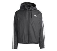 adidas Uomo Essentials CLIMAWARM 3 Stripes Insulated Hooded Jackets, black, M