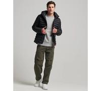 COAT HOODED FUJI SPORT PADDED JKT SUPERDRY Black M HOMBRE