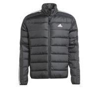Chaqueta acolchada ligera con cremallera, 3 bandas Essentials Hombre Talla S. Color Negro