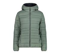 CMP - Chaqueta de nailon con capucha fija para mujer, Mineral, 42