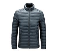 Plumífero Hombre Plumifero Chaqueta Plumas Abrigo Plumon Acolchado Plumiferos Chaqueta Acolchada Cazadora Plumas Puffer Quilted Jacket Pluma Abrigos Acolchados Plumíferos Hombre Invierno Gris XL