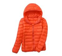 Plumífero para mujer, plumón ligero para mujer, plumón ligero con cremallera, chaquetas de manga larga | Plumífero acolchado plegable Ropa portátil para mujer