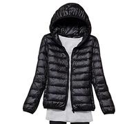 Plumifero Ultraligero Mujer Chaqueta Plumas Ligeros Mujer Invierno Plumífero Ligero Mujer Talla Grande Chaquetas Plumon Puffer Down Jacket Plumiferos Cazadora Abrigo Plumas Plumíferos Mujer Negro