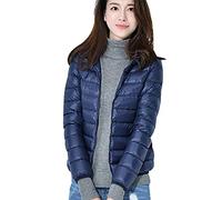 Plumifero Ultraligero Mujer Chaqueta Plumas Ligeros Mujer Invierno Plumífero Ligero Mujer Talla Grande Plumon Puffer Down Jacket Plumiferos Plegable Pluma Plumones Cazadora Abrigo Plumas Mujer Azul