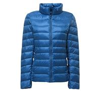 Plumífero Ultraligero Mujer Chaqueta Plumas Ligeros Señora Abrigo Cazadoras Puffer Jacket Talla Grande Azul L