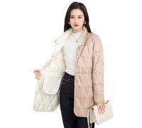 Plumifero Ultraligero Mujer Largo Chaqueta Plumas Ligeros Mujer Plumífero Ligero Chaqueta Acolchada Plumon Mujer Plumiferos Ultraligero Puffer Jacket Mujer Abrigo Acolchado Plumas Mujer Marrón XXL