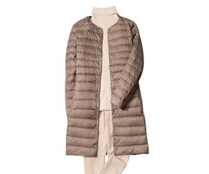 Plumífero Ultraligero Mujer Largo Plumifero Ultraligero Mujer Chaqueta Plumas Ligeros Plumífero Ligero Mujer Chaqueta Acolchada Ligera Plumon Mujer Plumiferos Ultraligero Abrigo Plumas Mujer Marrón M