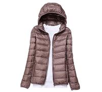 Plumiferos Ligeros Mujer Con Capucha Abrigo Plumas Ultralight Plumon Chaqueta Plumifero Corto Abrigos Señora Chaquetas Invierno Cazadoras Chaquetones Casacas Tallas Grandes Caqui
