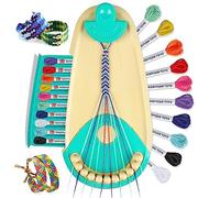 Plunack Kit para Hacer Pulseras Niñas, Kit de Manualidades para Niños Bricolaje 6-12 Años, Set Fabricación de Pulsera de Amistad, Regalos Navidad Cumpleaños Juguetes Niña 6 7 8 9 10 11 12 Años