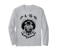 Plur Paz Amor Unidad Respeto Techno Rave EDM Astronauta Manga Larga